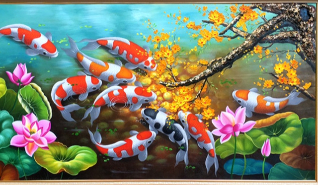 Cách bài trí tranh chín con cá chép giúp thăng tiến trong sự nghiệp và thịnh vượng về tài chính - Ảnh 4. Cách bài trí tranh chín con cá chép giúp thăng tiến trong sự nghiệp và thịnh vượng về tài chính - Ảnh 4.