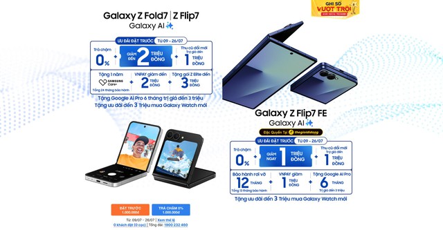 Samsung "chốt đơn" siêu phẩm Galaxy Z mới - Ưu đãi tiền triệu, chỉ trong đợt đặt trước- Ảnh 2. Samsung "chốt đơn" siêu phẩm Galaxy Z mới - Ưu đãi tiền triệu, chỉ trong đợt đặt trước- Ảnh 2.