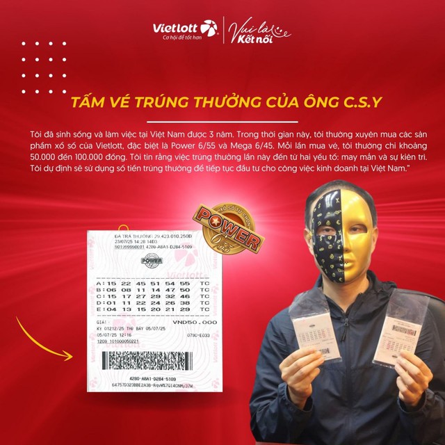 Vietlott thông báo có một khách hàng người nước ngoài trúng Jackpot hơn 32 tỷ đồng- Ảnh 4.