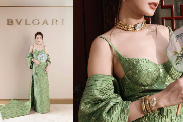 Chi Pu sáng bừng khi đứng cạnh mỹ nhân 'Vũ điệu hoang dã' Marian Rivera tại show Bvlgari- Ảnh 4. Chi Pu sáng bừng khi đứng cạnh mỹ nhân 'Vũ điệu hoang dã' Marian Rivera tại show Bvlgari- Ảnh 4.