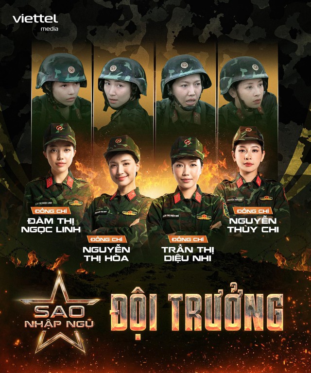 Diệu Nhi, Chi Pu, Hòa Minzy, Linh Ngọc Đàm làm Đội trưởng tại 'Sao nhập ngũ 2025'- Ảnh 2. Diệu Nhi, Chi Pu, Hòa Minzy, Linh Ngọc Đàm làm Đội trưởng tại 'Sao nhập ngũ 2025'- Ảnh 2.