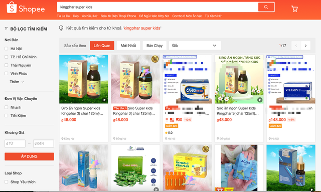 Thuộc diện thu hồi nhưng thực phẩm bảo vệ sức khỏe dành cho trẻ em Kingphar Super Kids vẫn được rao bán công khai- Ảnh 2. Thuộc diện thu hồi nhưng thực phẩm bảo vệ sức khỏe dành cho trẻ em Kingphar Super Kids vẫn được rao bán công khai- Ảnh 2.