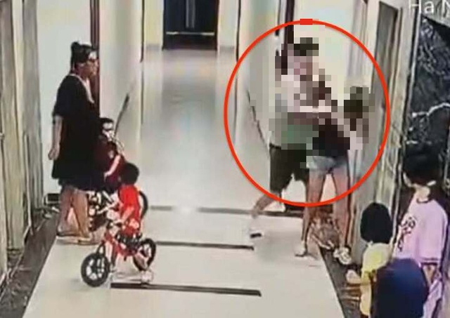 Tạm giữ hình sự kẻ hành hung phụ nữ tại sảnh thang máy chung cư Hà Nội - Ảnh 2.