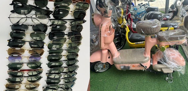 Tiểu thương công khai bán kính mắt, xe đạp điện nhập lậu- Ảnh 2.