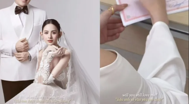 'Dâu hào môn' Hương Liên diện váy cưới gây chú ý- Ảnh 5. 'Dâu hào môn' Hương Liên diện váy cưới gây chú ý- Ảnh 5.