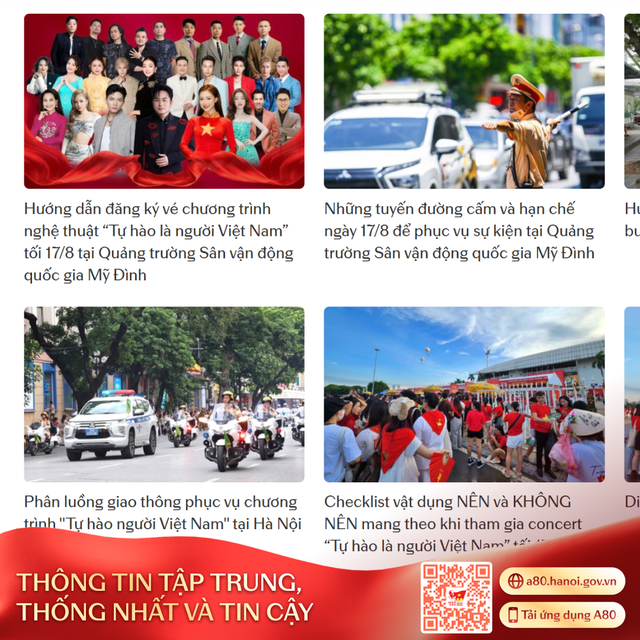 Hà Nội ra mắt ứng dụng A80, chỉ bằng một cú chạm, người dân và du khách nhận chi tiết lộ trình diễu binh diễu hành, hạn chế giao thông- Ảnh 7.