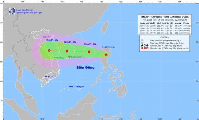 Áp thấp nhiệt đới sắp mạnh lên thành bão số 5, mưa lớn dữ dội ở nhiều khu vực- Ảnh 1. Áp thấp nhiệt đới sắp mạnh lên thành bão số 5, mưa lớn dữ dội ở nhiều khu vực- Ảnh 1.