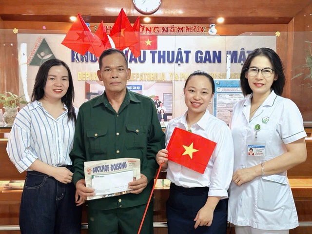 Niềm vui của cựu chiến binh bị u gan trước ngày Quốc khánh 2/9 - Ảnh 1. Niềm vui của cựu chiến binh bị u gan trước ngày Quốc khánh 2/9 - Ảnh 1.