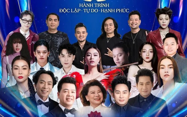 Tùng Dương, Hồ Ngọc Hà, Hoàng Thùy Linh biểu diễn tại Concert “Tôi yêu Tổ quốc tôi” - Ảnh 1.