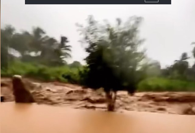 Video: Kinh hoàng cơn lũ ống cuồn cuộn ở Khánh Hòa - Ảnh 1.