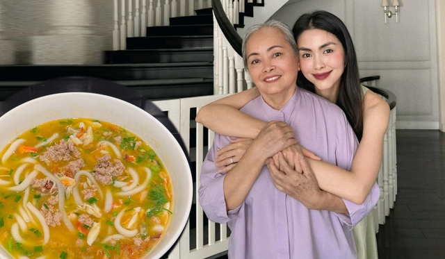 Tăng Thanh Hà học làm bánh canh bột gạo ngon tại nhà cùng mẹ - Ảnh 1.