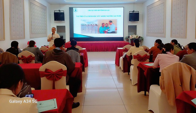 Gia Lai: Tăng cường tập huấn nâng cao năng lực cho viên chức dân số về kiến thức, kỹ năng chăm sóc sức khỏe người cao tuổi - Ảnh 2.