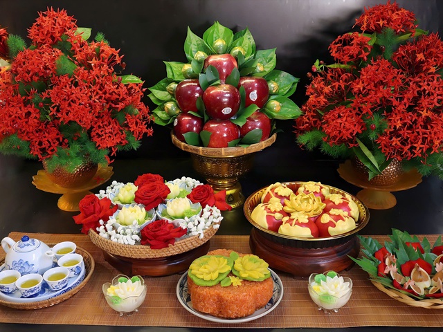 Mâm lễ cúng Rằm tháng 7 đẹp mắt và ý nghĩa cho gia đình bạn - Ảnh 5. Mâm lễ cúng Rằm tháng 7 đẹp mắt và ý nghĩa cho gia đình bạn - Ảnh 5.