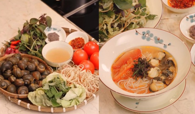 H&agrave; Kiều Anh v&agrave;o bếp nấu b&uacute;n ốc H&agrave; Nội đậm đ&agrave; hương vị truyền thống - Ảnh 2.