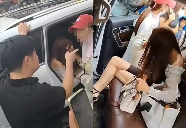 Bị vợ bắt quả tang ngoại t&igrave;nh giữa phố, đ&aacute;m đ&ocirc;ng 'đứng h&igrave;nh' trước phản ứng của người chồng - Ảnh 1.