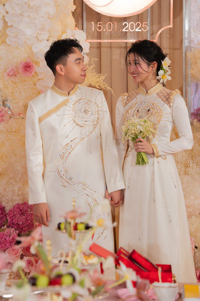 C&ocirc; d&acirc;u Phương Nhi tỏa s&aacute;ng trong lễ vu quy tr&ecirc;n đảo - Ảnh 6.