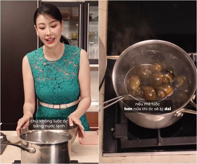 H&agrave; Kiều Anh v&agrave;o bếp nấu b&uacute;n ốc H&agrave; Nội đậm đ&agrave; hương vị truyền thống - Ảnh 3.
