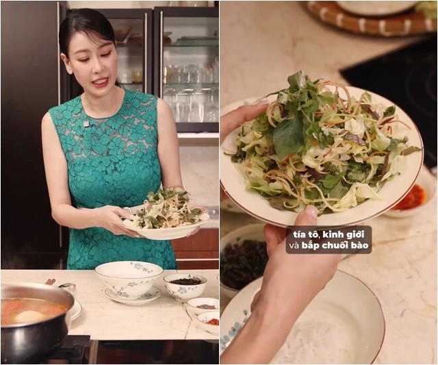 H&agrave; Kiều Anh v&agrave;o bếp nấu b&uacute;n ốc H&agrave; Nội đậm đ&agrave; hương vị truyền thống - Ảnh 8.