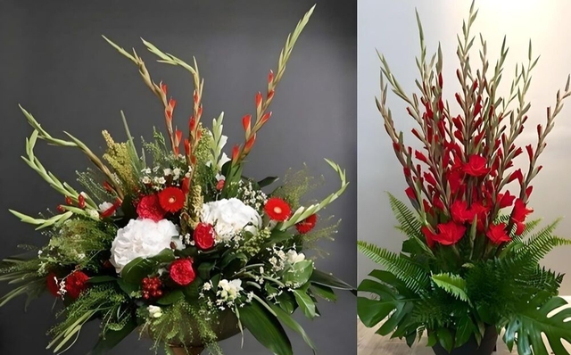 Top cắm hoa b&agrave;n thờ đẹp Tết 2026, đơn giản &yacute; nghĩa - Ảnh 6.