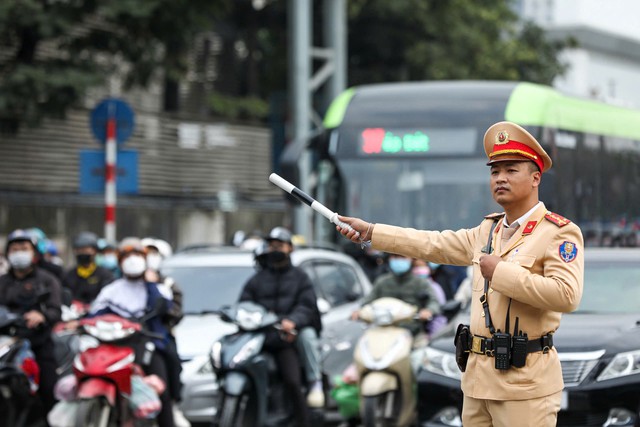 Tình hình giao thông Hà Nội Sau Tết Dương lịch 2026: Thoáng đãng , không ùn tắc - Ảnh 8. Tình hình giao thông Hà Nội Sau Tết Dương lịch 2026: Thoáng đãng , không ùn tắc - Ảnh 8.