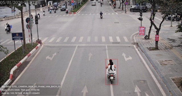 H&agrave; Nội: Danh s&aacute;ch c&aacute;c trường hợp vi phạm giao th&ocirc;ng 'lọt' v&agrave;o ống k&iacute;nh Camera AI ng&agrave;y 6/1 - Ảnh 1.