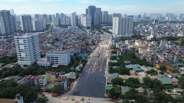 Cận cảnh tuyến Vành đai 2.5 thông xe kỹ thuật, mở luồng di chuyển qua khu đô thị 'nhà giàu' - Ảnh 10.