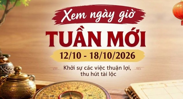 Xem ngày giờ tuần mới 12/10 - 18/10/2026 để thu hút tài lộc, làm việc may mắn - Ảnh 1.