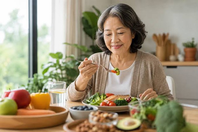 Dinh dưỡng sau tuổi 50: 5 thực phẩm n&ecirc;n ăn v&agrave; 7 nh&oacute;m cần hạn chế để tuổi gi&agrave; sống khỏe - Ảnh 1.