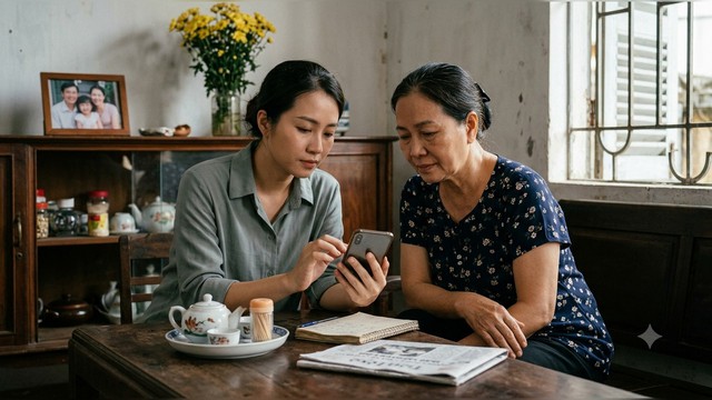 Trách chị dâu khiến anh trai xa mẹ và dòng tin nhắn bí mật - Ảnh 1.