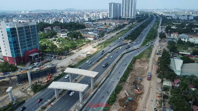 GĐXH - Được khởi c&ocirc;ng từ th&aacute;ng 4/2025 với tổng vốn đầu tư gần 2.400 tỷ đồng, dự &aacute;n n&uacute;t giao kh&aacute;c mức giữa V&agrave;nh đai 3.5 v&agrave; Đại lộ Thăng Long đang đẩy nhanh tiến độ thi c&ocirc;ng. - Ảnh 11.