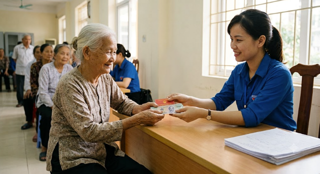 Từ 5/10/2026, người kh&ocirc;ng c&oacute; lương hưu được nhận trợ cấp x&atilde; hội hằng th&aacute;ng nếu đủ điều kiện n&agrave;y - Ảnh 1.