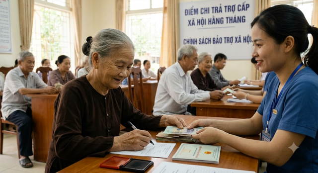 Tin vui cho những người hưởng trợ cấp x&atilde; hội hằng th&aacute;ng, từ 5/10/2026 được tăng mức hưởng l&ecirc;n 8% - Ảnh 1.