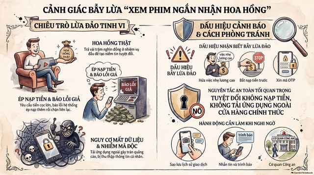  &ldquo;Xem phim ngắn nhận hoa hồng&rdquo; &ndash; nguy cơ mất th&ocirc;ng tin c&aacute; nh&acirc;n, bị c&agrave;i đặt phần mềm độc hại  - Ảnh 2.