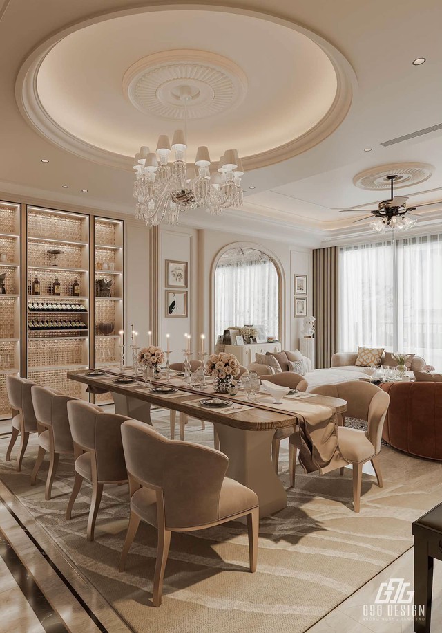 Hé lộ nội thất sang trọng căn biệt thự 5 tầng của cặp đôi Việt Anh và Quỳnh Nga - Ảnh 6.