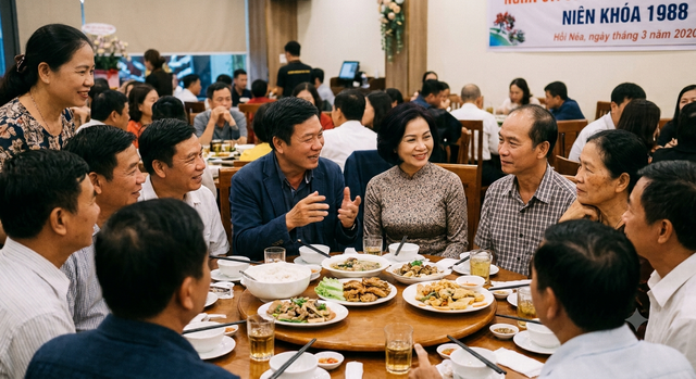 Họp lớp sau 36 năm, người từng học kém nhất lại khiến cả lớp ngỡ ngàng - Ảnh 1.