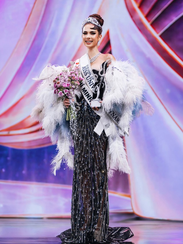 Vẻ đẹp lai t&acirc;y của c&ocirc; g&aacute;i vừa trở th&agrave;nh &aacute; hậu 2 Miss Universe Vietnam 2026 - Ảnh 2.