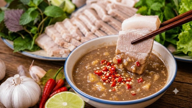 Mẹo luộc thịt ba chỉ trắng hồng v&agrave; tỷ lệ pha mắm n&ecirc;m chuẩn vị cho m&oacute;n b&aacute;nh tr&aacute;ng cuốn đổi vị cuối tuần - Ảnh 9.