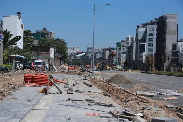 Nước r&uacute;t thi c&ocirc;ng V&agrave;nh đai 2.5 đoạn Cầu Giấy - Dịch Vọng trước ng&agrave;y th&ocirc;ng xe - Ảnh 11.