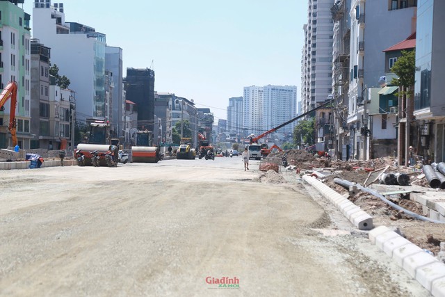 Nước r&uacute;t thi c&ocirc;ng V&agrave;nh đai 2.5 đoạn Cầu Giấy - Dịch Vọng trước ng&agrave;y th&ocirc;ng xe - Ảnh 12.