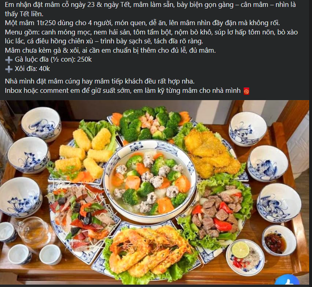 M&acirc;m cỗ c&uacute;ng Tết đắt kh&aacute;ch đặt h&agrave;ng dịp đầu năm 2026 - Ảnh 3.