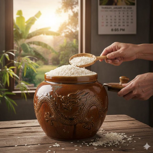 'Kích tài lộc' đầu năm bằng đặt hũ gạo theo cách này, gia chủ may mắn, tiền vào như nước, đếm mỏi tay - Ảnh 2. 'Kích tài lộc' đầu năm bằng đặt hũ gạo theo cách này, gia chủ may mắn, tiền vào như nước, đếm mỏi tay - Ảnh 2.