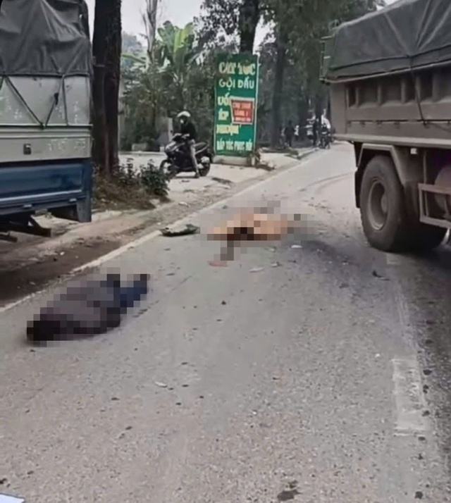 Tai nạn giữa 2 xe tải khiến một chiến sĩ CSGT v&agrave; 1 người d&acirc;n thiệt mạng - Ảnh 1.