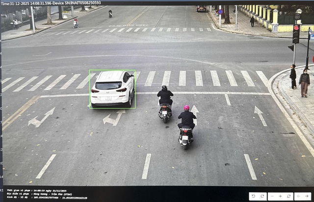 Danh s&aacute;ch vi phạm giao th&ocirc;ng tại H&agrave; Nội qua Camera AI từ 22 / 12 đến 31 / 12 / 2025 - Ảnh 1.