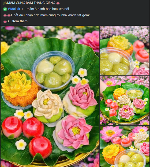 Mâm cúng Rằm tháng Giêng giá vài trăm nghìn đồng, đẹp xuất sắc được chị em thi nhau đặt hàng - Ảnh 8. Mâm cúng Rằm tháng Giêng giá vài trăm nghìn đồng, đẹp xuất sắc được chị em thi nhau đặt hàng - Ảnh 8.