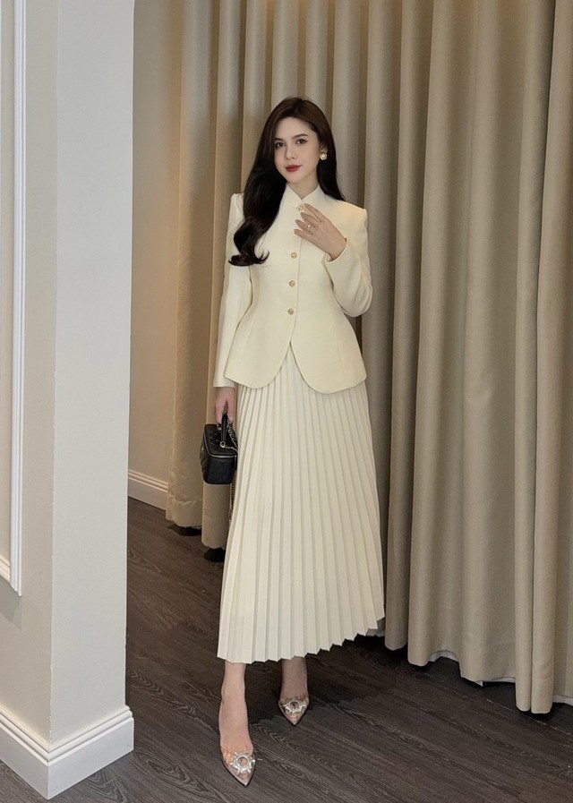 Phong c&aacute;ch thời trang nữ tổng t&agrave;i của diễn vi&ecirc;n Thu HO&agrave;i - Ảnh 8.