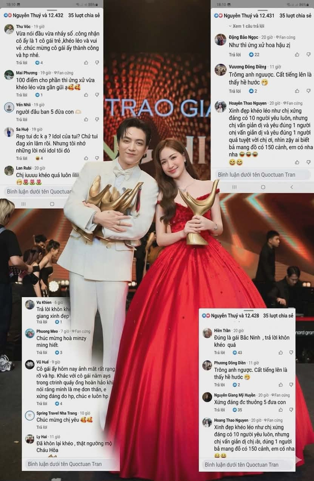 H&ograve;a Minzy g&acirc;y sốt với c&acirc;u trả lời th&ocirc;ng minh tại giải thưởng cống hiến 2026 - Ảnh 2.