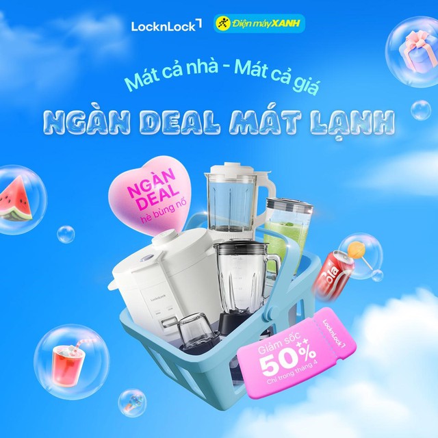 LOCKNLOCK tung si&ecirc;u deal 50++ tại Điện M&aacute;y Xanh, mua 1 tặng 1 chỉ trong th&aacute;ng 4! - Ảnh 1.
