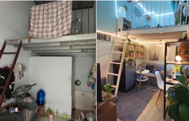 Decor ph&ograve;ng trọ sinh vi&ecirc;n, cải tạo nh&agrave; cũ gi&aacute; rẻ, nội thất th&ocirc;ng minh tiết kiệm diện t&iacute;ch - Ảnh 5.