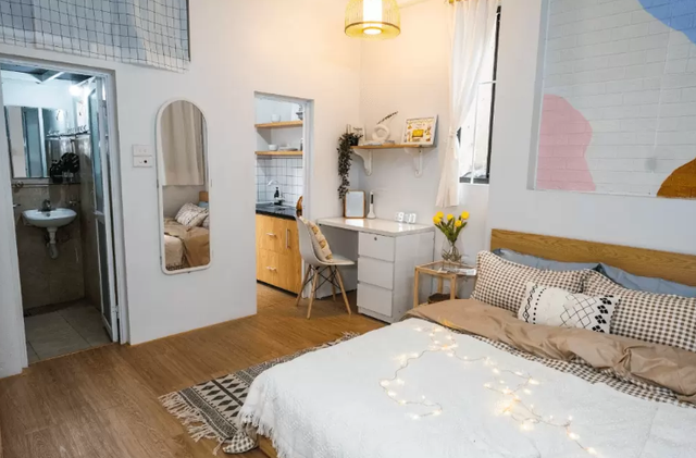 Decor ph&ograve;ng trọ sinh vi&ecirc;n, cải tạo nh&agrave; cũ gi&aacute; rẻ, nội thất th&ocirc;ng minh tiết kiệm diện t&iacute;ch - Ảnh 8.