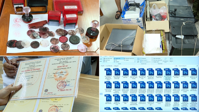 Khởi tố 3 đối tượng l&agrave;m giả con dấu, t&agrave;i liệu của hơn 100 cơ quan, tổ chức thu lợi bất ch&iacute;nh h&agrave;ng tỷ đồng - Ảnh 3.